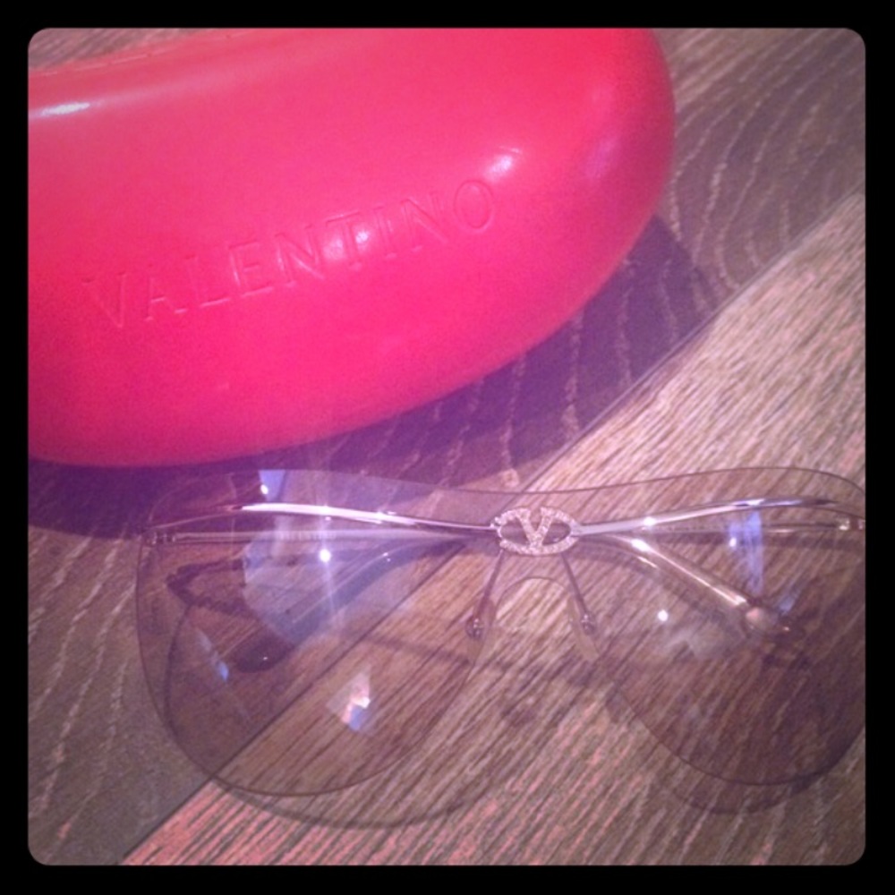 Valentino Gold Sunglasses